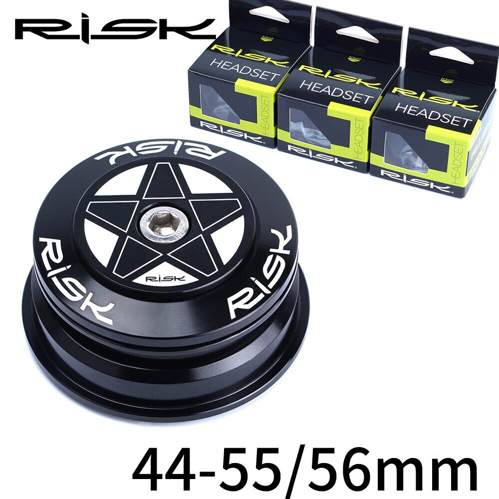 Risk tai nghe xe đạp 44-56/44-55 ống côn cnc 1-1/8 "-1 1/2" 1.5 ống thẳng phụ kiện xe đạp đường trường ổ trục kép hợp kim al