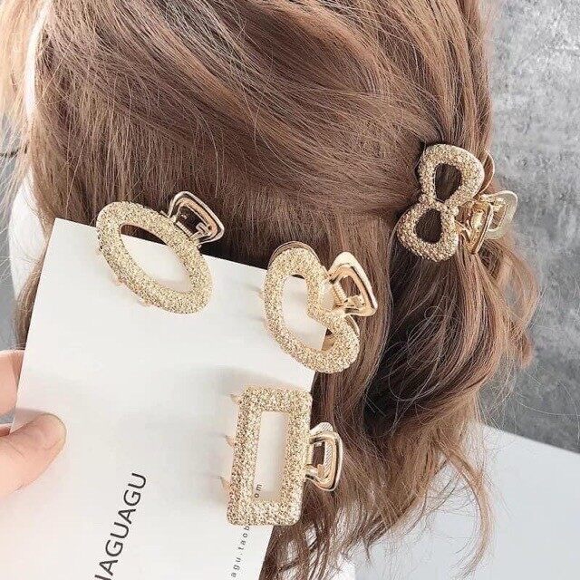 Set 5 kẹp tóc nhũ phong cách hàn quốc - see ever 20