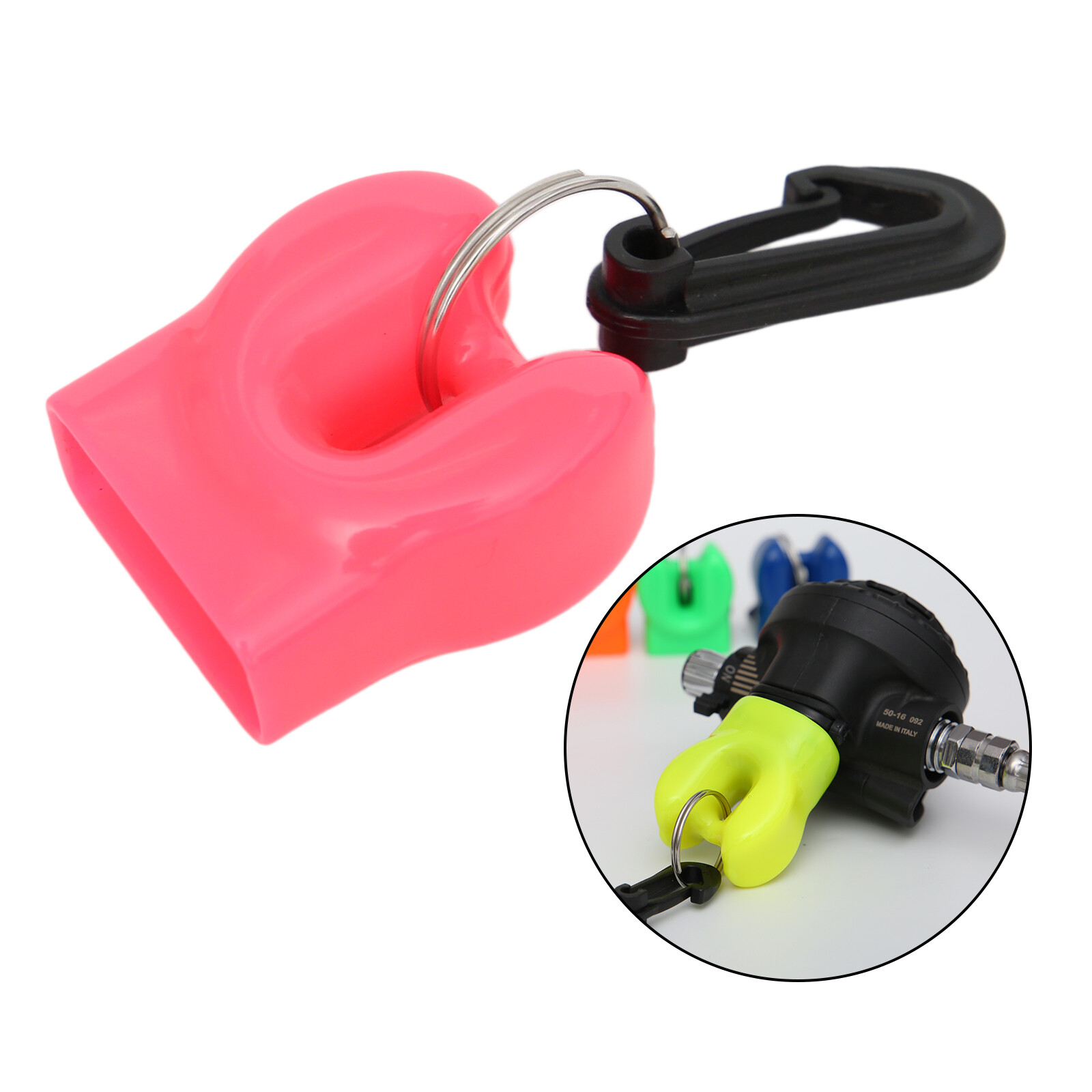 Baoblaze Dụng Cụ Giữ Miệng Bình Lặn Skum Ball Dụng Cụ Giữ Miệng Bình Dưỡng Khí Dụng Cụ Giữ Bạch Tuộc Màu Hồng