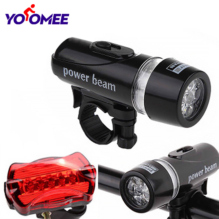 Yoomee Bike Light Set Super Bright Headlight Bike Light Cycling Safety With Tail Light ราคา 100 บาท*ส่งฟรี