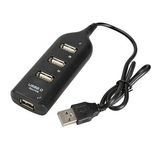 4 Cổng Splitter, Bộ Chuyển Đổi Ổ Cắm Hub Mini Màu Đen Tốc Độ Cao USB 2.0 Bộ Chia Hàng Và Phích Cắm Cho Máy Tính Xách Tay PCUsb Usb2.0Hub 1:4