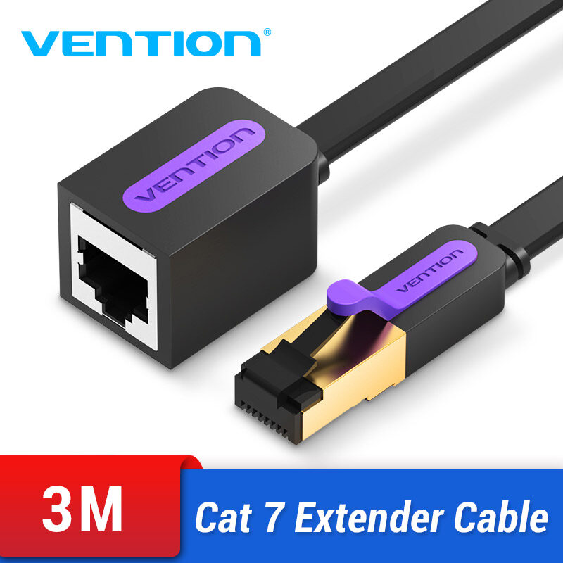 Vention dây cáp mạng lan Cat7 RJ45 Network Cable Male to Female Lan 1M/1.5M/2M/3M/5M for PC Laptop R
