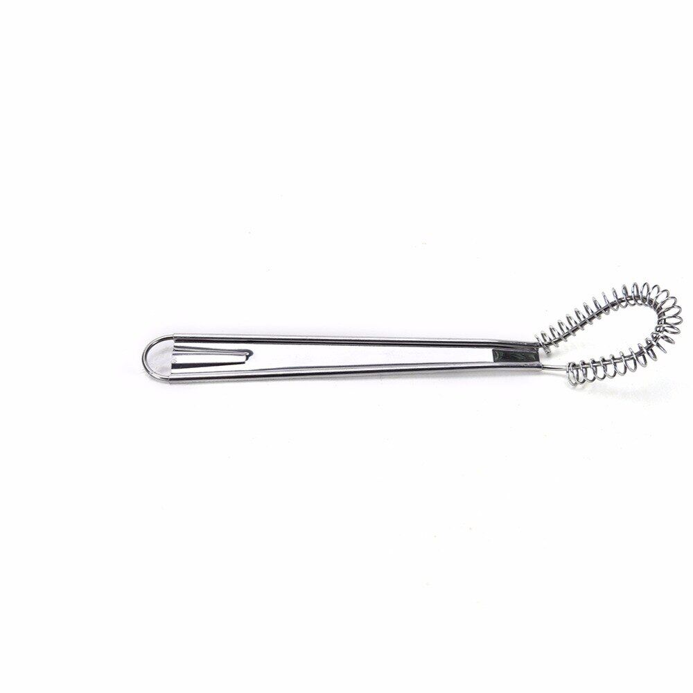 New Cooking Tools Steel Egg Beater Mini Whisk Milk Frother Foamer Coffee Mixer Spring Sauce Blender Accessoire De Cuisine