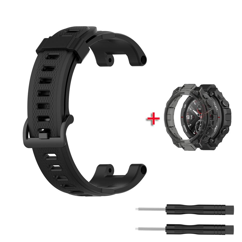 Dây Đeo + Ốp Cho Đồng Hồ Thông Minh Huami Amazfit T Rex T-REX/T-REX Pro Dây Đeo Đồng Hồ Silicon Với 