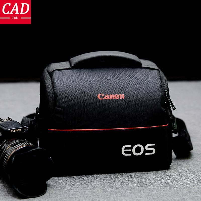 Túi Máy Ảnh DSLR Cổ Điển Túi Đeo Vai Túi Xách Tay Ốp Lưng Máy Ảnh Thời Trang Polyester Cho Máy Ảnh Canon 1 2 Ống Kính Và Phụ Kiện Nhỏ