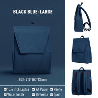 MaH Solid Color Backpack 15.6 Inch Laptop Bag