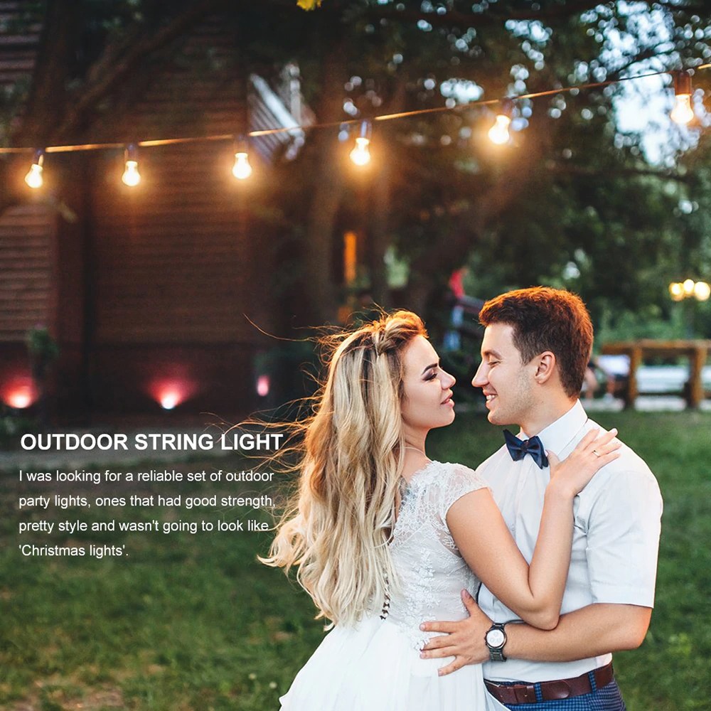 Outdoor Led String LED Outdoor LED String Light 10M Patio Fairy Light String Waterproof ...