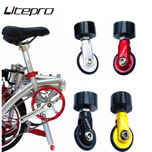 Litepro 1/Chiếc Bánh Xe Yên Đẩy K3 Bánh Xe Đơn Dễ Dàng Bằng Hợp Kim Cho Thanh Ống Yên 33.9Mm Xe Đạp Gấp Gọn