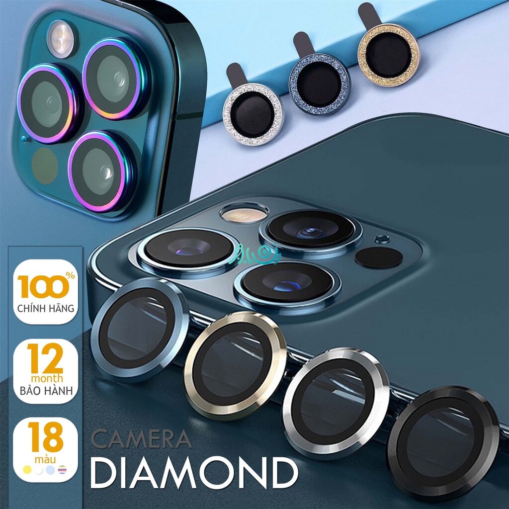 Cho iphone 11 12 13 pro max 13 pro 13 mini vòng kim loại kính bảo vệ toàn bộ ống kính máy ảnh cho iphone 13 12mini 11/12pro nắp bảo vệ