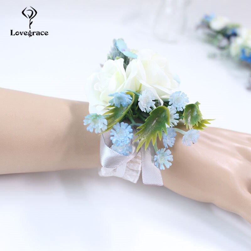 1    wedding Wrist Corsage Bracelet wrist flower  (42)