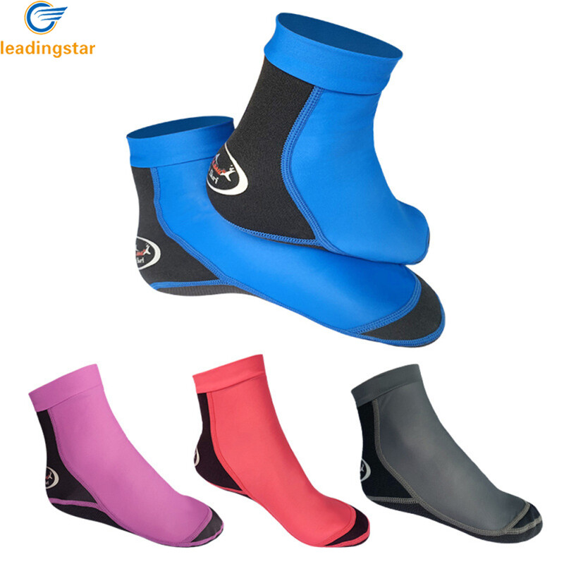 LeadingStar Fast Delivery 1 Pair 1.5mm Men Women Diving Socks Anti-slip Anti-scratch Wear Resistant Surfing Swimming Shoes