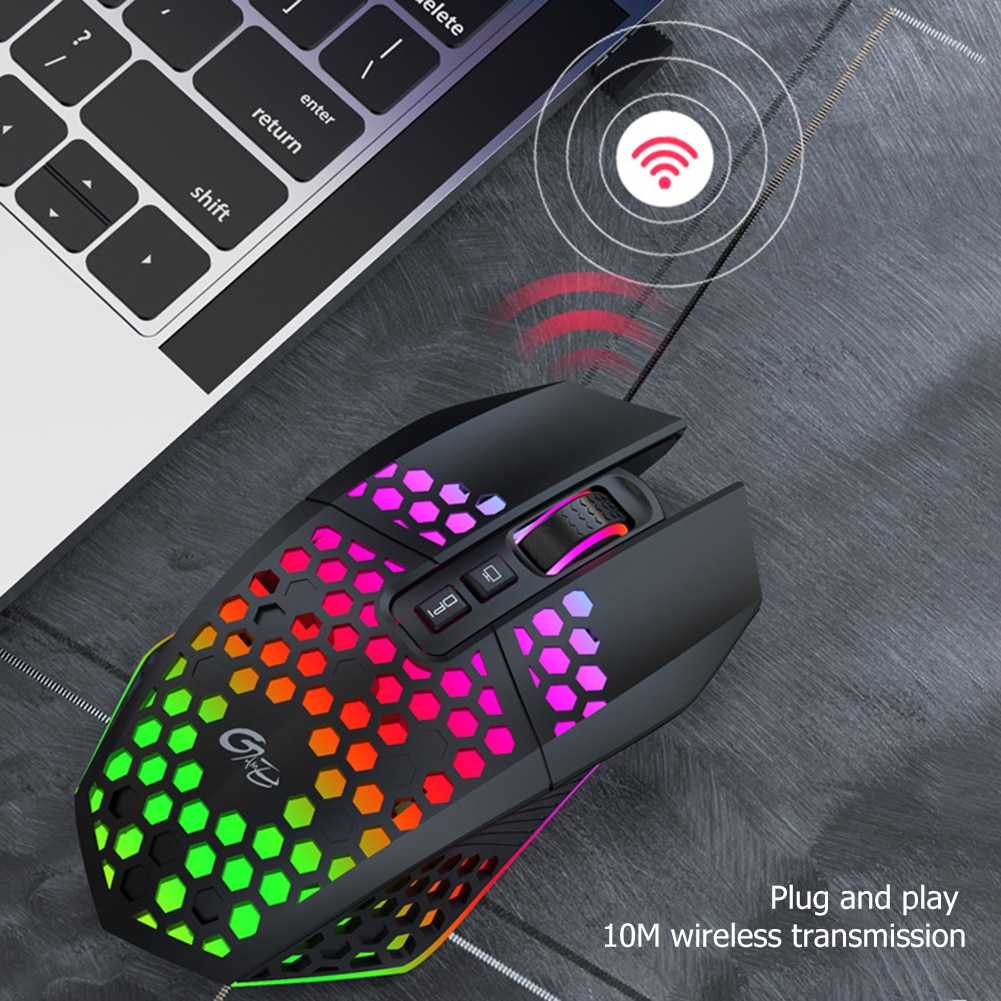 Wireless Gaming Mouse 3 Gears X801 8 Buttons 1600 DPI Adjustable Computer Mice For Household Computer Accessory
