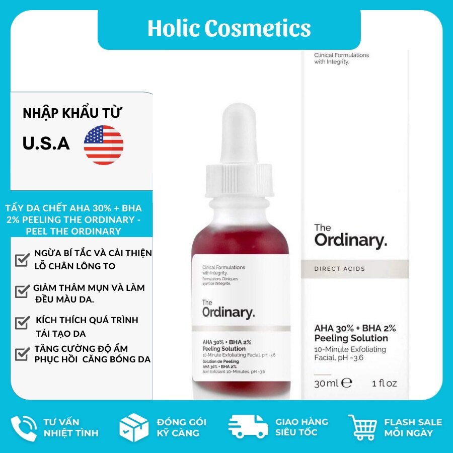 Tẩy da chết AHA 30% + BHA 2% Peeling The Ordinary - Peel The ordinary