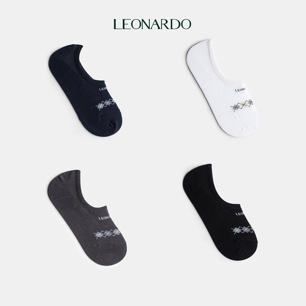  Đôi vớ nam Leonardo ngắn cổ sợi cotton 