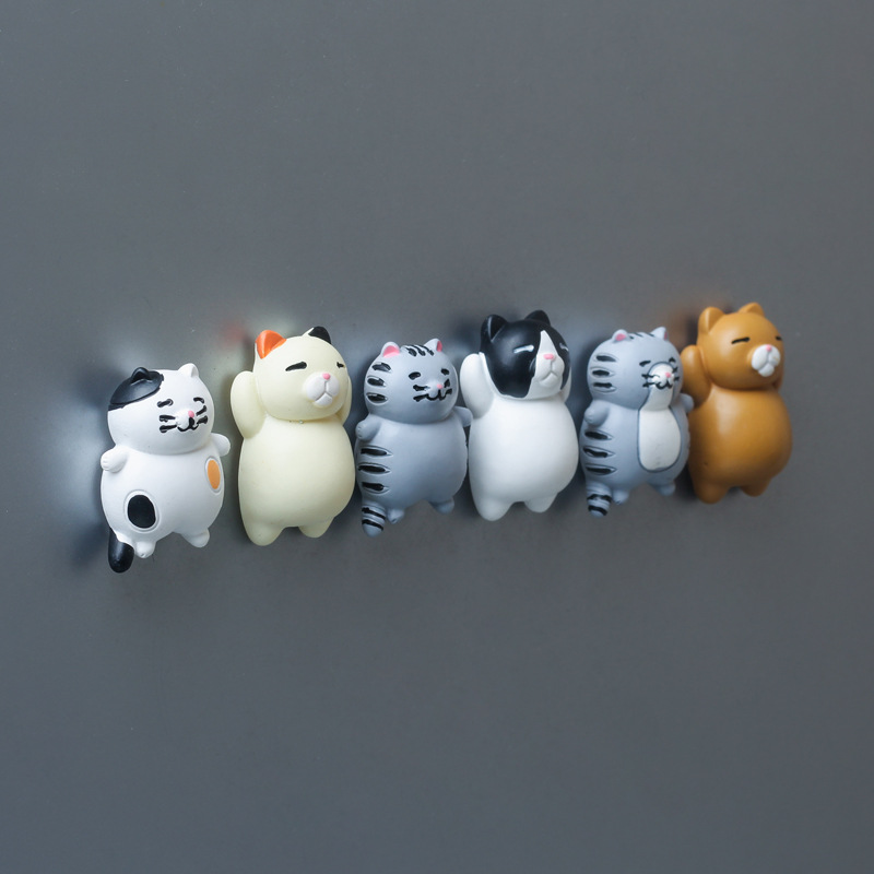 6Pcs/13Pcs Fat Cat Refrigerator Magnet Paste Sticker ราคา 118 บาท*ส่งฟรี