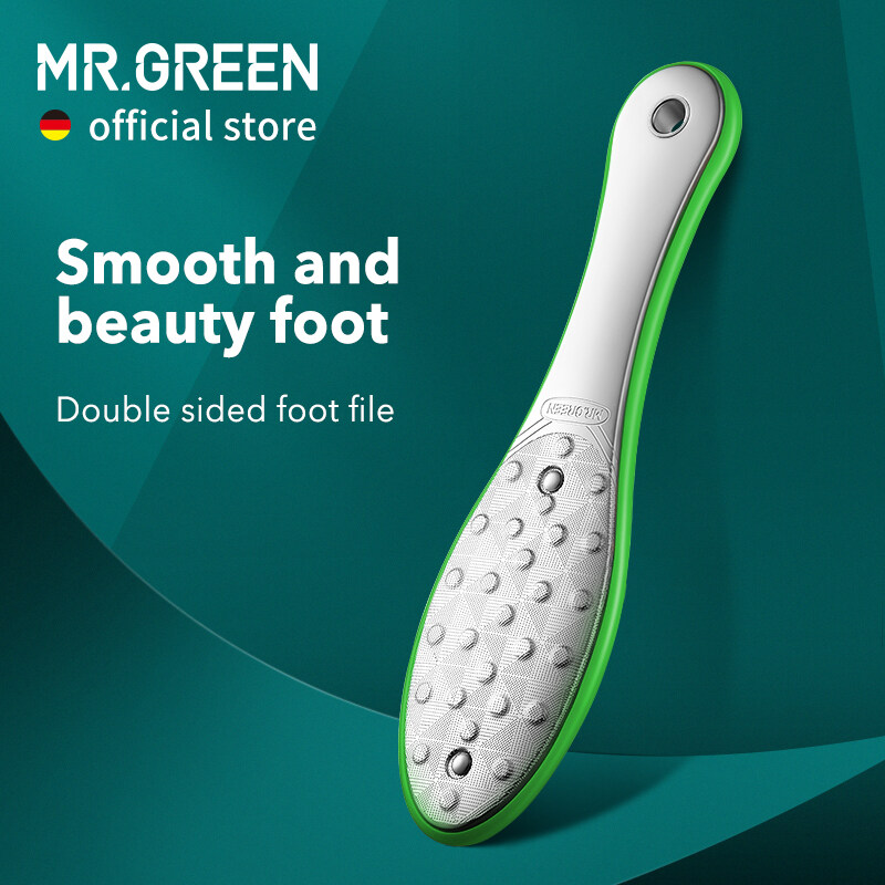 MR.GREEN Foot Rasps Dụng Cụ Chà Chân Loại Bỏ Vết Chai Dụng Cụ Chăm Sóc Chân Chuyên Nghiệp Đôi Bằng Thép Không Gỉ Bên Da Chết Móng Chân Rasp