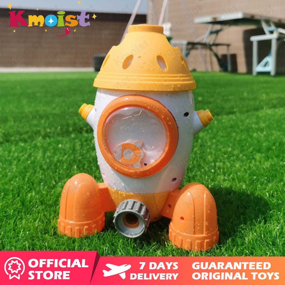 Kmoist đồ chơi phun nước ngoài trời mới vòi phun nước tên lửa xoay được cho trẻ em đồ chơi phun nước chơi sân sau cho trẻ em