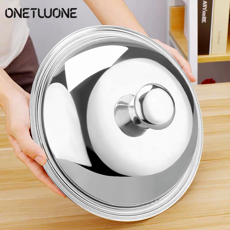 Nắp chảo thủy tinh không gỉ onetwone Nắp chảo Vung chảo thông dụng Nắp chảo Vung chảo bền chống cháy