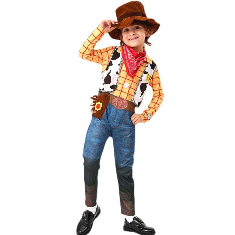 Woody Costume Kids Anime Toy Story Sheriff Woody Pride Cosplay Child