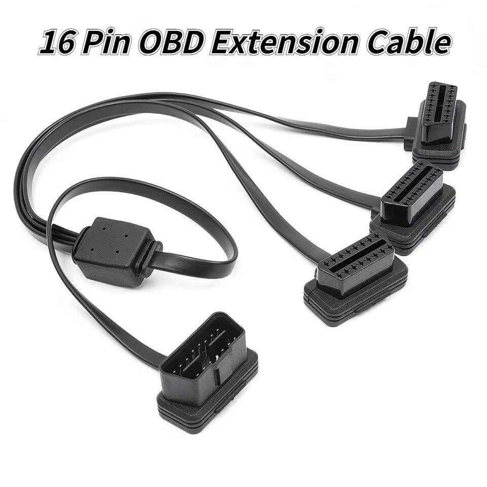 Bộ chuyển đổi chẩn đoán công cụ xe hơi obd2 bộ chia obd 2 cáp nối dài 1 đến 3 y đầu đực ba cổng sang đầu cái cho elm327
