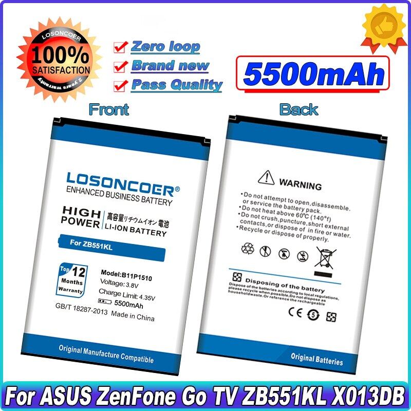 Chat-support Step MALL LOSONCOER 5500MAh B11P1510 C11P1510 Cho ZenFone Go