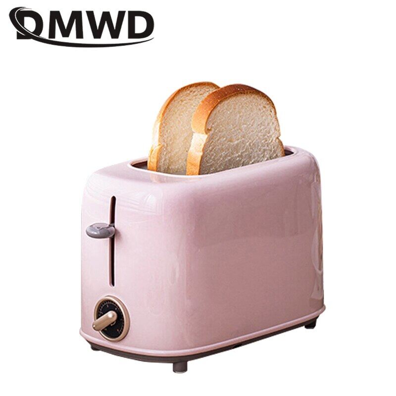 Máy nướng bánh mì điện 6 bánh máy làm bánh sandwich tự động 650w máy làm bữa sáng có nắp chống bụi làm nóng hai mặt 220v..