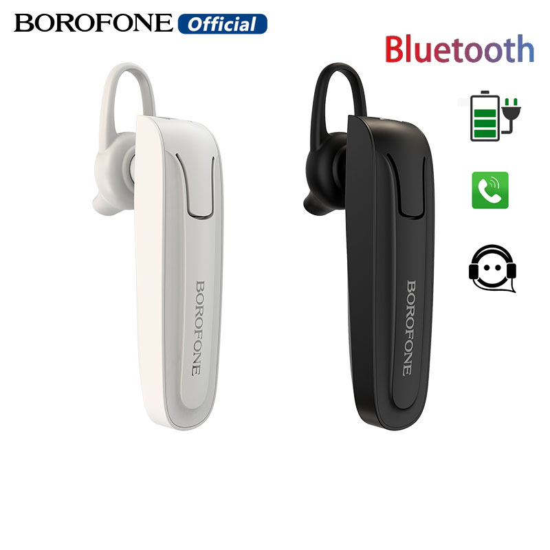 BOROFONE BC21 Business Bluetooth Headset Wireless Earphone Car Bluetooth V4.2 Phone Handsfree MIC Music Calls for iPhone Xiaomi Samsung ราคา 158 บาท*ส่งฟรี