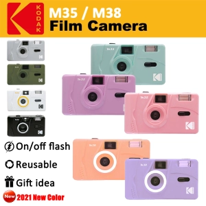 สินค้า [คลังสินค้าพร้อม] กล้องฟิล์มโกดัก กล้อง Kodak M35 M38 F9 - กล้องฟิล์มม้วน 35 มม. ชี้แล้วถ่ายพร้อมแฟลชกล้องฟิล์มแบบใช้ซ้ำได้แบบไม่ใช้แล้วทิ้ง