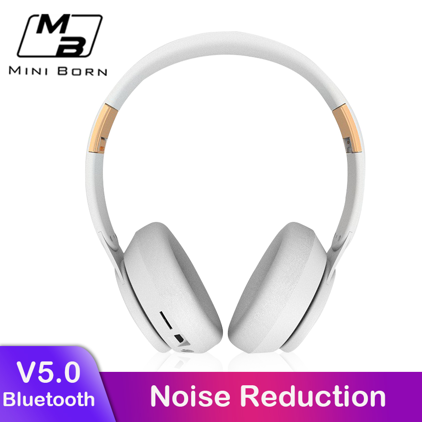 Tai Nghe Bluetooth 5.0 Mini Born Không Dây Tai Nghe Nhét Tai Stereo Tai Nghe Tai Nghe Giảm Tiếng Ồn Có Thể Gập Lại Thiết Kế Có Dây Không Dây Stereo Headband Có Mic, Tai Nghe Âm Thanh Nổi Bass