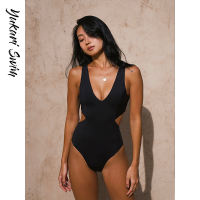 Yukari swim One Piece Swimsuit for Women Sexy Tummy Control Monokini Bathing Suits High Cut Hollow Out Swimwear