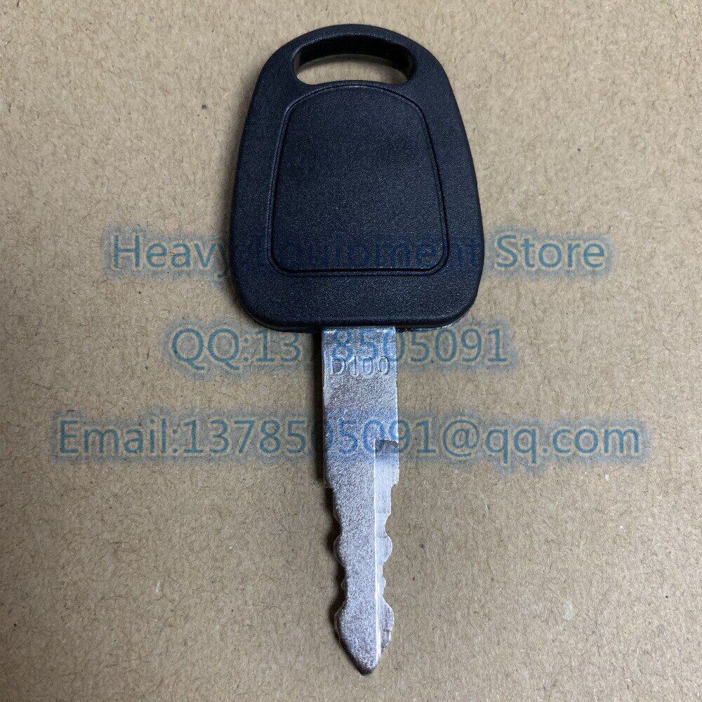 2pcs D100 Key 110702-00151 For Daewoo Terex Doosan Excavator Heavy Equipment D100 E900 Eli80-0125