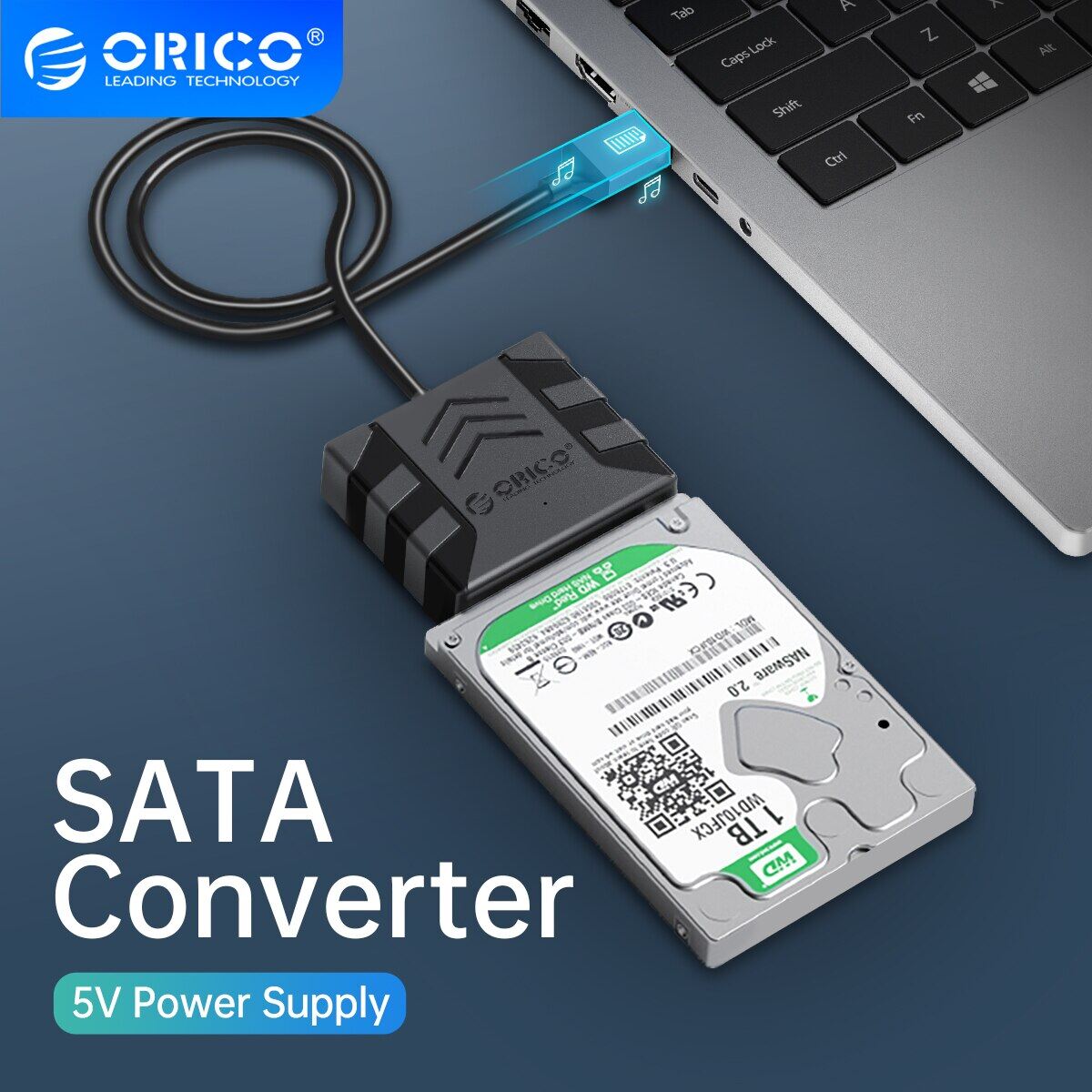 Orico sata adapte bộ chuyển đổi sata usb 3.0 đến cáp sata 5gbps sata cho 2.5/3.5 ''hdd/ssd ổ đĩa cứng ngoài