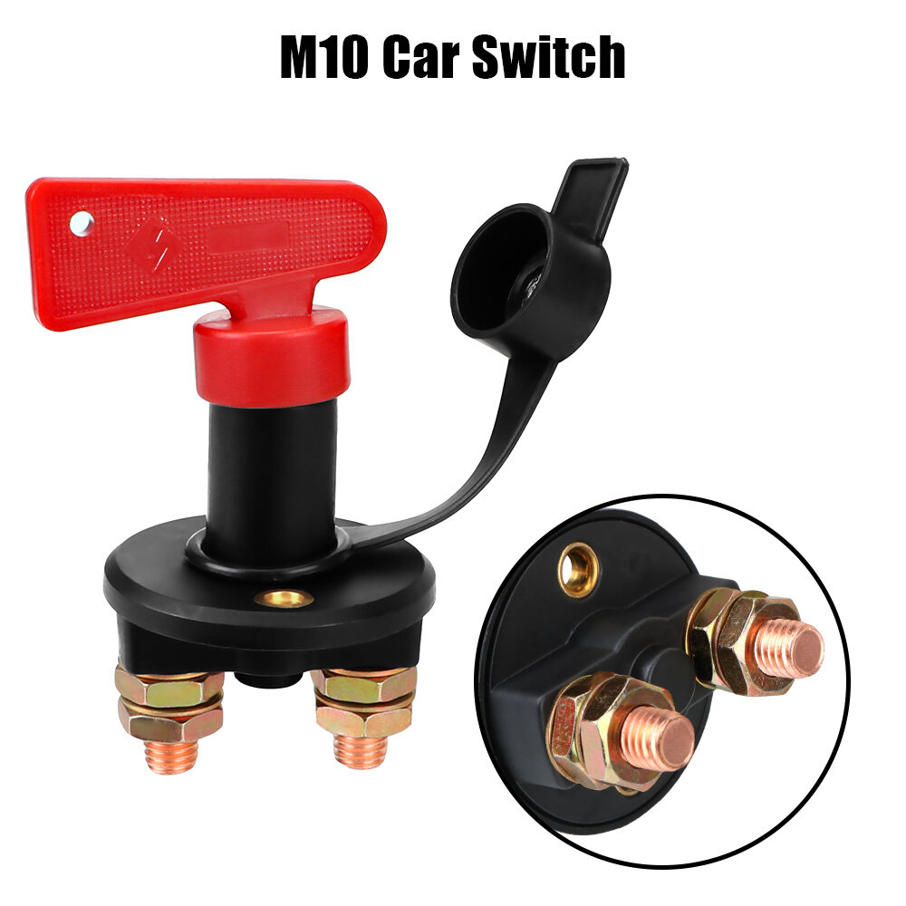 Công Tắc Nguồn Ô Tô 12V 24V Cho Ắc Quy Cắt Chìa Khóa Màu Đỏ Cho Xe Tải Marine ATV Công Tắc Cắt Chính Công Tắc Ngắt Bộ Cách Ly Sửa Đổi Ô Tô Xe Cộ