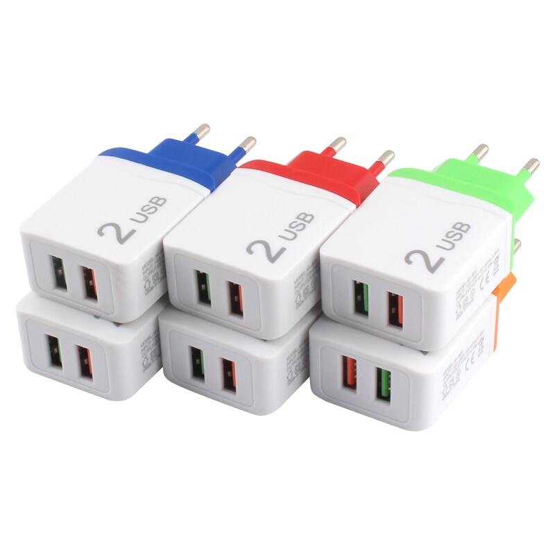 5v power adapter ac dc 5 v 2a supply usb double mobile phone charger usb power adapter 220v to 5v adapter eu plug