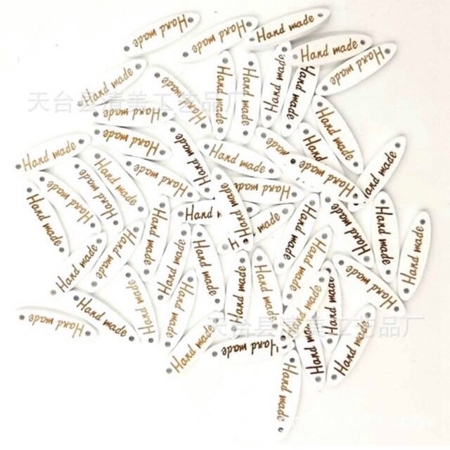 Cúc gỗ handmade bầu dục