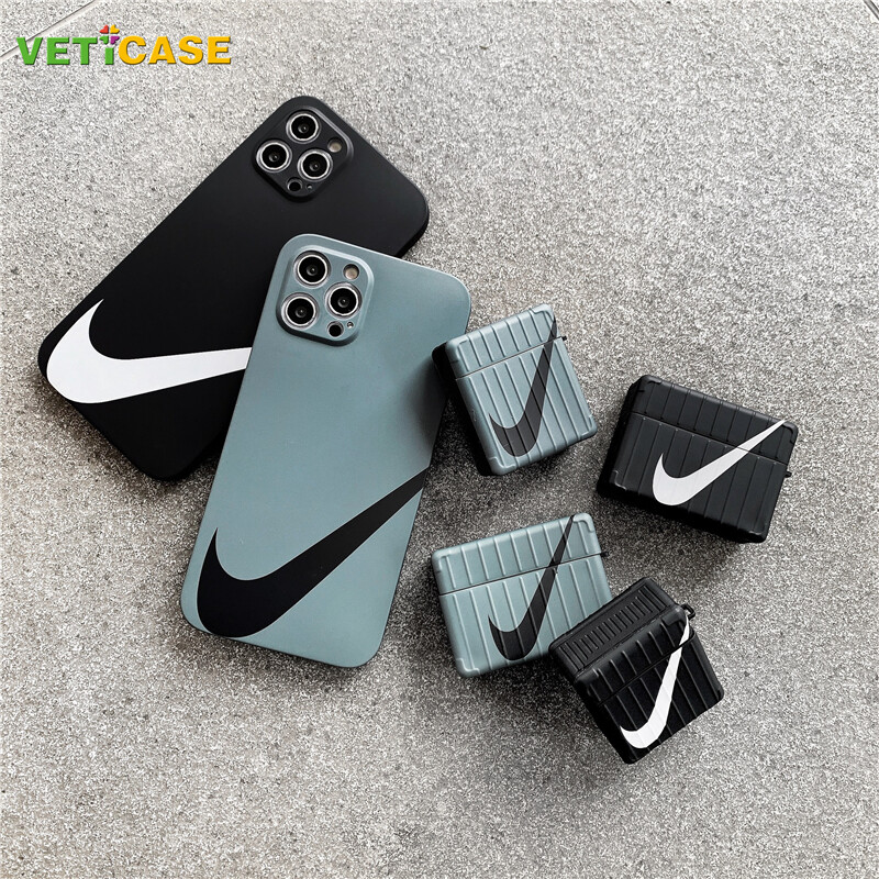 Ốp Tai Nghe Vuông AJ Hợp Thời Trang Cho Apple AirPods Pro AirPods 1 2 3 Pro2 Vỏ Mềm Silicon Mới Ốp Tai Nghe Air Pods Túi Đựng Phụ Kiện Bảo Vệ AirPod Trắng Xanh Đen