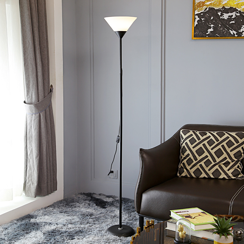 floor lamp stand lamp living room lampu hiasan ruang tamu berdiri e27 led bulb 3 colors in 1 Double-head Adjustable IKEA Style 双头落地灯