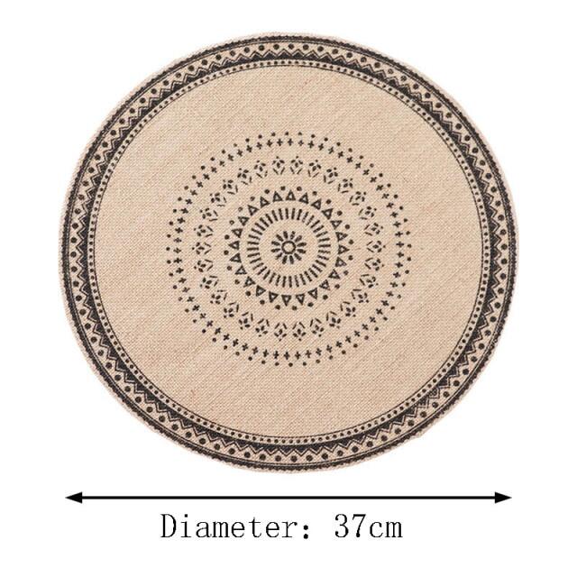 1Pcs สำหรับโต๊ะทานอาหารเย็บปักถักร้อย Placemat ลูกไม้สไตล์ยุโรปเตาไฟฟ้า Mat Anti-Scald Coaster แผ่นรองจาน