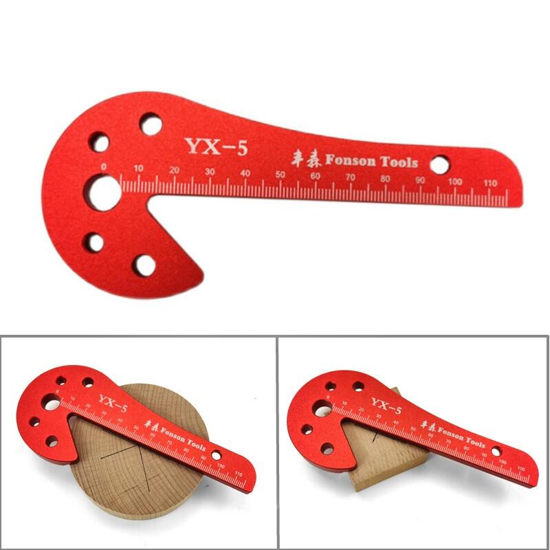 Dụng cụ ghi điểm trung tâm chế biến gỗ hợp kim nhôm thanh tròn đường vẽ trung tâm gỗ vuông máy đo ghi điểm góc phải 45 và 90 độ