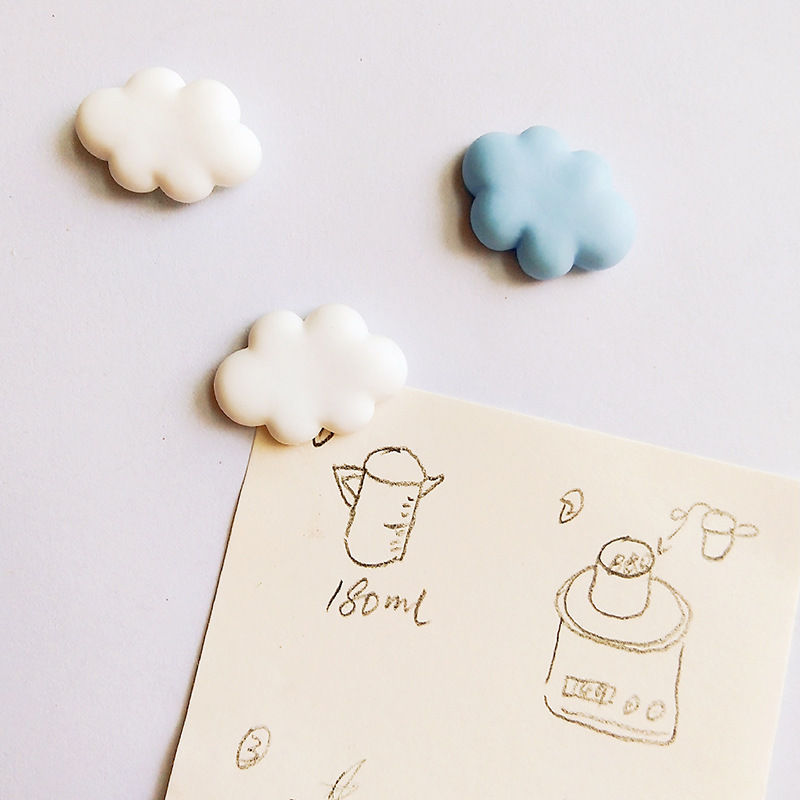6pcs Sky Cloud Refrigerator Magnet Stickers Paste Message Post Home Decoration ราคา 67 บาท*ส่งฟรี