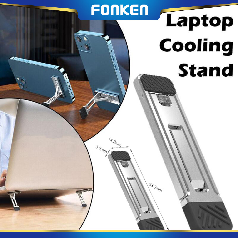 Fonken mini laptop xoay lật đứng máy tính xách tay di động hỗ trợ đế đui đèn có thể điều chỉnh Riser khung làm mát phổ quát cho máy tính xách tay máy tính bảng