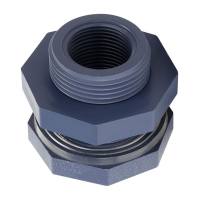 1 Pcs Bulkhead Fitting 6 Minutes/1/″/1.2/″/1.5/″/2/″ PVC Plastic Brand New