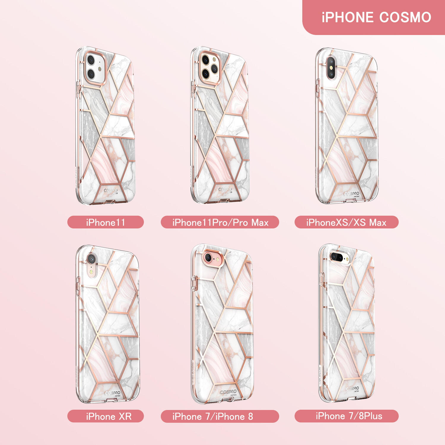 I-Blason Cosmo trường hợp đối với iPhone 11/11 Pro/11 Pro Max/x/xs/7/8 trường hợp bảo vệ với Built-in miếng bảo vệ màn hình (đá cẩm thạch)