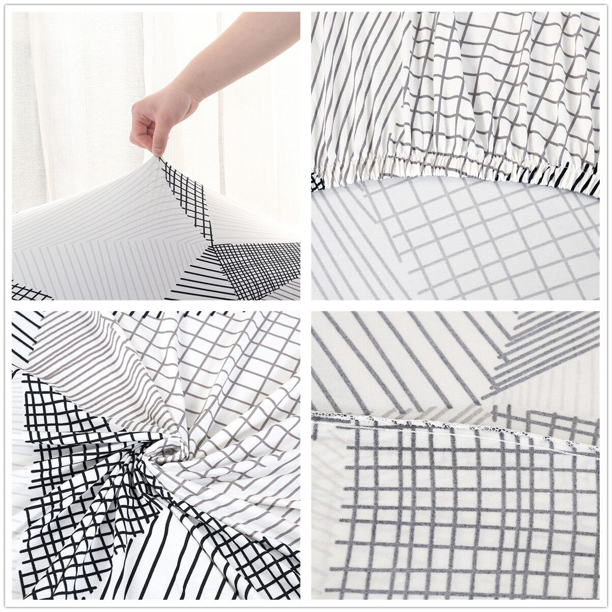 Generic 3seater Elastic Sofa Cover Stretch Armchair Protective Chair