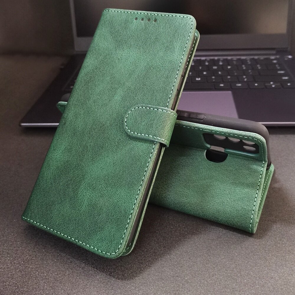 Ốp cho itel s16 ốp điện thoại itel vision 1 pro bằng da pu ví lật đựng thẻ chống sốc từ tính