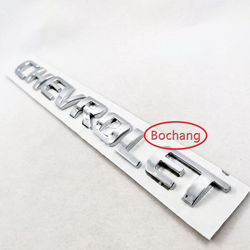 Bochang 1 x miếng dán huy hiệu biểu tượng trang trí ô tô logo chữ cái abs cho chevrolet đề can thay thế cho chevrolet