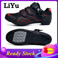 （Recommend）LiYu Sports Cycling Shoes Cleat Road Bike Shoes For Men Outdoor MTB Shoes Non Locking Cycling Shoes Men and Women Road Bicycle Shoes On Sale