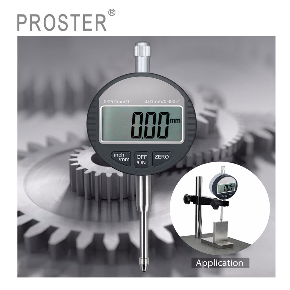 Đồng hồ kỹ thuật số bằng hợp kim nhôm 0.01mm/0.0005 inch 0-25.4mm/1 inch Proster - INTL