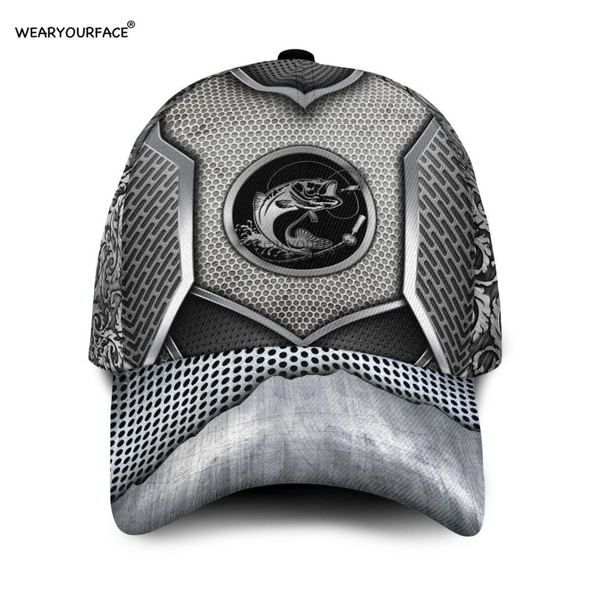 Mũ Bảo Hiểm Câu Cá In Hình Động Vật 3D Toàn Bộ Mũ Bóng Chày Đội Ngược Hip
