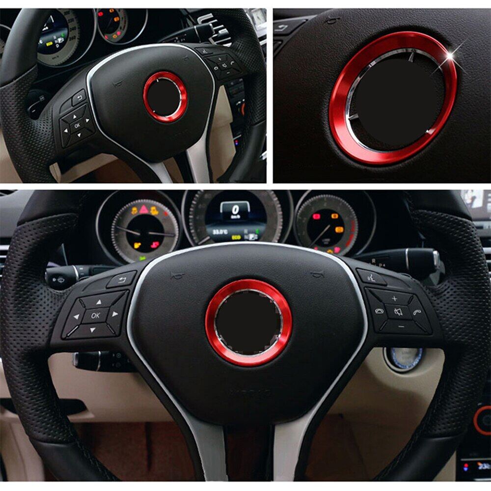 Biểu Tượng Bánh Xe Stee Ô Tô Nhãn Dán Trang Trí Vỏ Cho Mercedes Benz GLE CLA GLA W212 W246 W204 C117 W166 X204 Essories